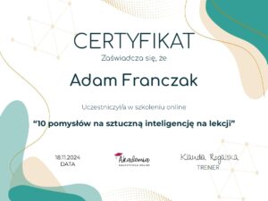 Certyfikat - AI na lekcji_page-0001
